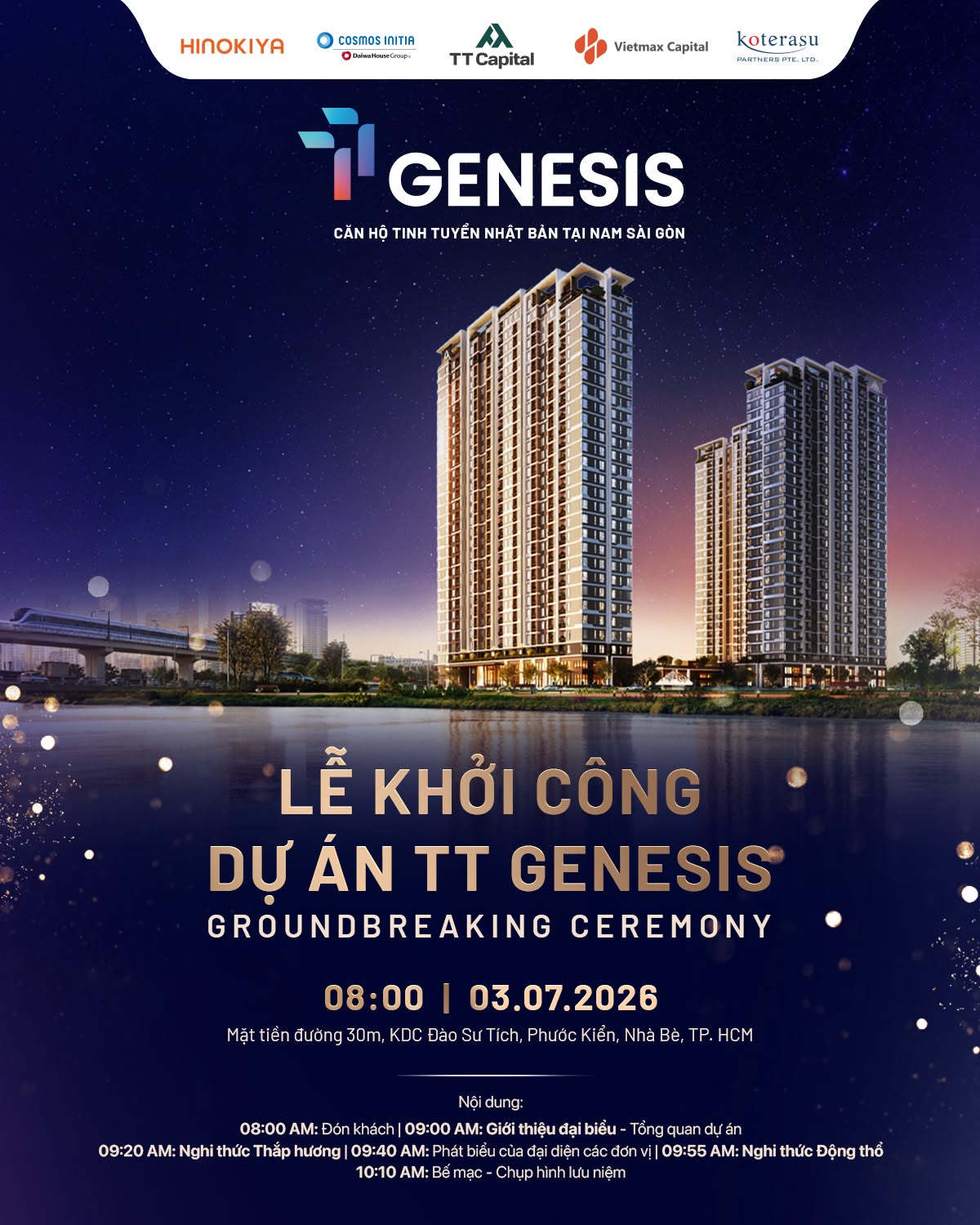 Hình ảnh lễ khởi công TT Genesis